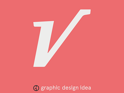 letter "V" branding design font illustration letter logo typography vector
