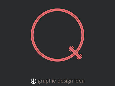 letter "Q" branding design font illustration letter logo typography vector