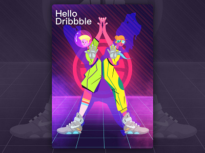 Hello Dribbble. illustration procreate