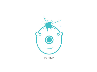 PEPp.in (WIP) face illustrator logo mascot paperpins