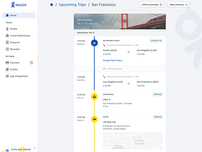 Traveller Itinerary Web App