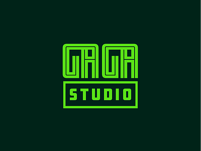 GAGA Studio logo typeface