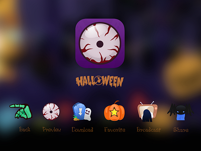 Halloween Wallpapers icon app eyes halloween icon pumpkin wallpapers