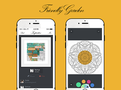 Friendlygarden2 app art artwork colour draw garden ios ipad pen secret studio