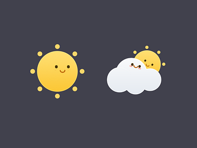 weather 1 cloudy friendship sunny