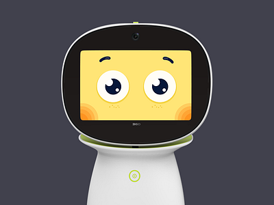 Face children cute robot