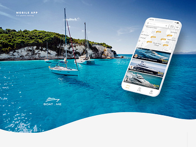 Boat.me android animation app boat design icon ios logo mobile rent ui ux yacht