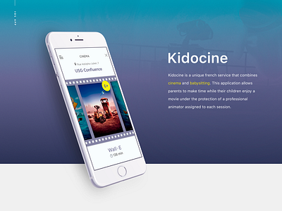 Kidocine animation app branding design icon ios logo mobile typography ui ux