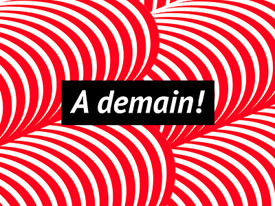 A Demain france graphic typography