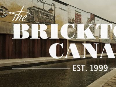 The Bricktown Canal bodoni carrosserie collaboration photypography project the the project