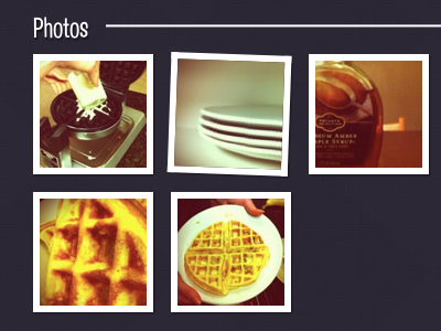 Photos css3 hooligan purple view.js waffle night waffles