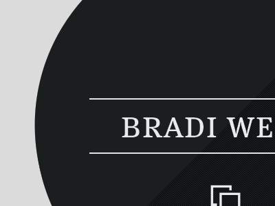 Bradi We business card meta serif vertical