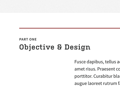 Objective & Design