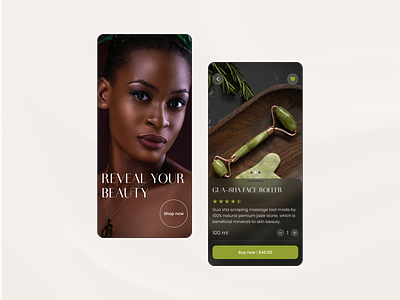 App for Beauty Online Store app beauty cosmetics e store graphic design ui