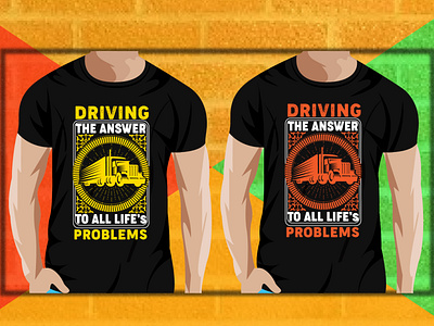 Trucker T shirt Design
