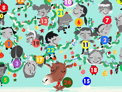 Advent Calendar 2014 Thumb Gomezillustration animation illustration interactive