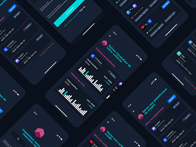 Save effortlessly for your crypto app app design bank blue colors crypto crypto wallet cryptocurrency dark dark ui darkui mobile mobile app mobile app design mobile design stats ui