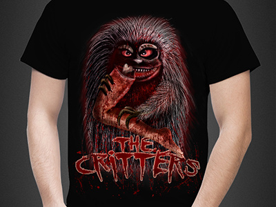 The Critters 3d art critters film horror t shirt tee