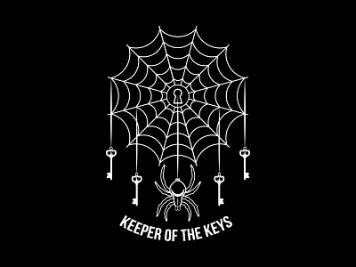 Keeper Of The Keys black keeper key logo spider