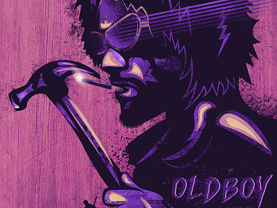 Oldboy film illustration man movie oldboy poster