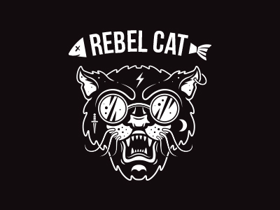 Rebel Cat by Anton Yeroma on Dribbble