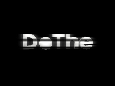 DoThe black brand design graphic graphicdesign logo logotype