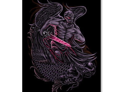 skulled rider koi