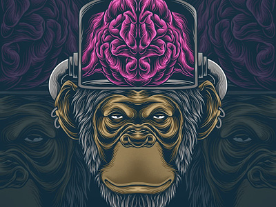 king kong art artwork design drawing funart graphic art illustration illustrator king kong monkey