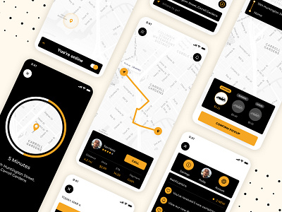 Uber-like app app design logo minimal mobileappdesign ui ui design ux ux design