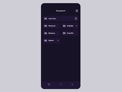 Cloudref app design minimal mobileappdesign ui ux