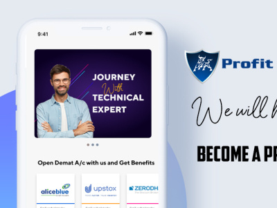Profit Trader Telugu Mobile App UX/UI android branding creative design mobile app ui ux