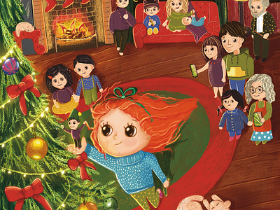 Christmas story for children book art book illustration characterart characters christmas illustration детская иллюстрация детские книжки елка новий рік новогодняя иллюстрация персонаж