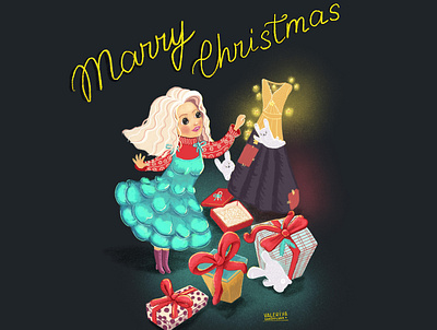 Christmas Greeting card art book illustration characterart children illustration christmas cute illustration illustration персонаж