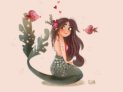 Mermaid art characterdesign illustration mermay