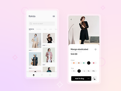 Online Fashion Store Application aobile app app app design beauty app clothing store concept ecommerce app fashion fashion app fashion design minimal online shop online store shopping app shopping card store trend trendy ui whitespace