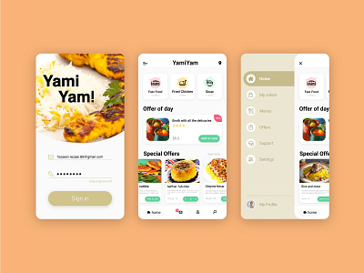 Restaurant Mobile App UI/UX Design adobe illustrator adobe xd adobexd app design flat illustration illustrator mobile app design mobile ui mobile ui design mobile uiux mobile ux ui uidesign uiux ux uxdesign