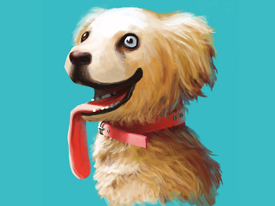 different eyes dog board game dog dog illustration drawing illustration painting photoshop