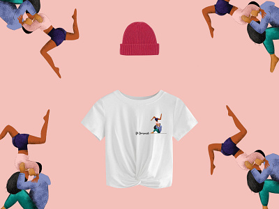 Fit feminist branding clean design digital art digitalillustration illustration minimalism she tshirt tshirtdesign