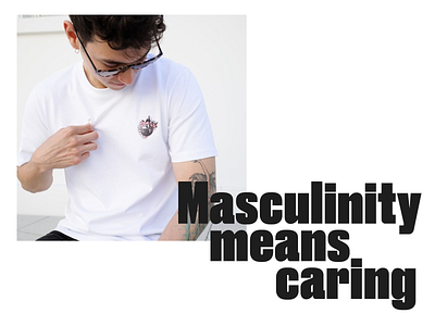 Masculinity means caring. branding clean design digital art digitalillustration illustration logo minimalism