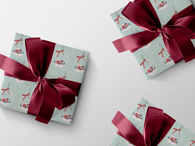 Christmas time. branding christmas clean design digital art digitalillustration graphicdesign illustration minimalism wrappingpaper