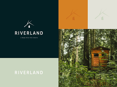 Riverland branding design logo