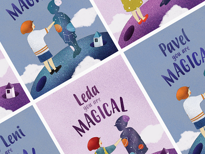 Magical One. clean design digital art digitalillustration graphicdesign illustration minimalism poster art poster design toddlers