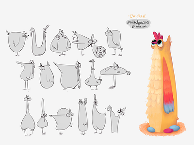 Chicken character design