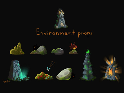 Game environment props