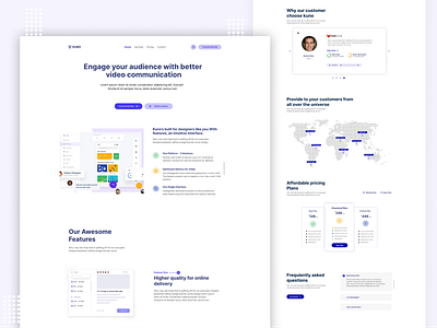 SaaS landing page.