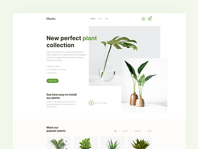 Plant e-commerce store UI