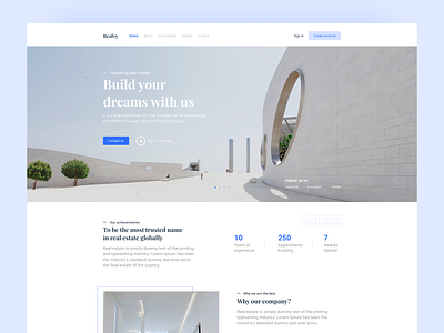 Real-estate agency Landing page