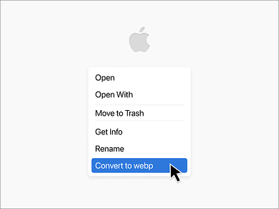 Convert to WEBP: macOS Quick Action image convert script apple automation convert finder gumroad image macos webp