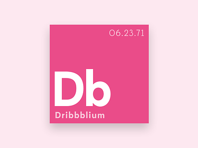 Debut Shot - Dribbblium card debut dribbble pink table