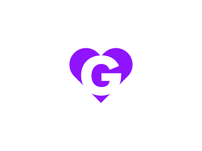 Secret Logo heart logo minimal purple secret